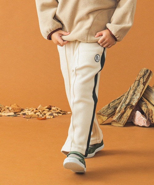 B:MING by BEAMS（ビーミングバイビームス）の「裏シャギー トラック パンツ 2024FW（100～150cm）（スラックス・キッズ・オフホワイト/ブラック・100/120/130/140/150/110）」の5枚目の写真