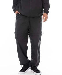 RVCA メンズ BIG LOUNGER ZIP OFF  ロングパンツ 【2024年秋冬モデル】/ルーカドローコード付き２WAYナイロンパンツ