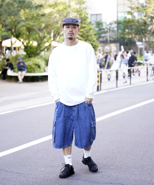WISM(ウィズム)の「【BASEMENT GEAR / ベースメントギア】7oz Garment Wash L/SL Tee(Tシャツ/カットソー・メンズ・ホワイト/ライトグレー/ブラック/ネイビー・MEDIUM/LARGE/X-LARGE/XX-LARGE)」の7枚目の写真
