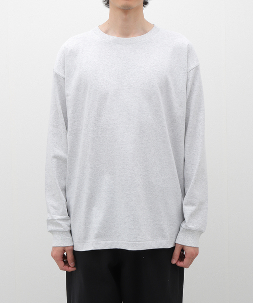 WISM(ウィズム)の「【BASEMENT GEAR / ベースメントギア】7oz Garment Wash L/SL Tee(Tシャツ/カットソー・メンズ・ホワイト/ライトグレー/ブラック/ネイビー・MEDIUM/LARGE/X-LARGE/XX-LARGE)」の18枚目の写真