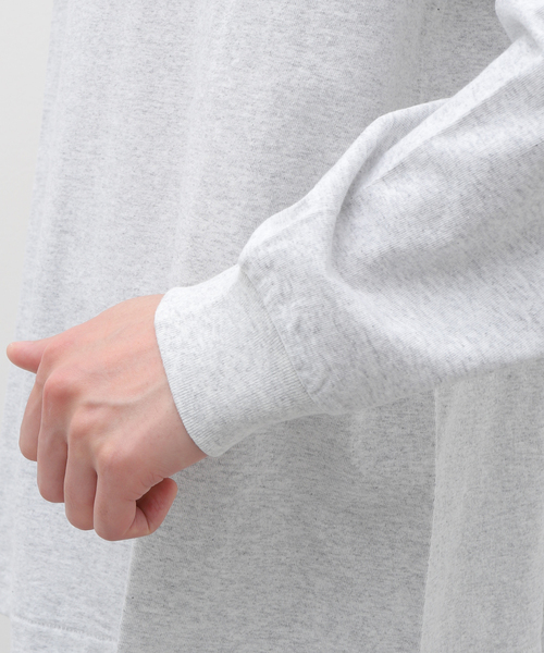 WISM(ウィズム)の「【BASEMENT GEAR / ベースメントギア】7oz Garment Wash L/SL Tee(Tシャツ/カットソー・メンズ・ホワイト/ライトグレー/ブラック/ネイビー・MEDIUM/LARGE/X-LARGE/XX-LARGE)」の12枚目の写真