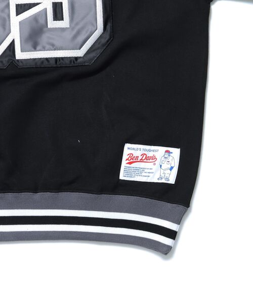 BEN DAVIS(ベンデイビス)の「【BEN DAVIS(ベンデイビス)】NUMBERED HOCKEY JERSEY V/N / Vネック 裏毛 ゲームシャツ 刺繍 シャツ(スウェット・メンズ・オフホワイト/レッド/ネイビー/ブラック・MEDIUM/X-LARGE/LARGE)」の7枚目の写真