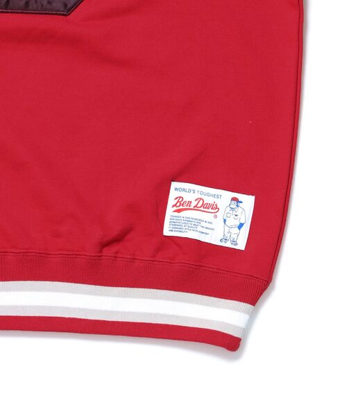 BEN DAVIS(ベンデイビス)の「【BEN DAVIS(ベンデイビス)】NUMBERED HOCKEY JERSEY V/N / Vネック 裏毛 ゲームシャツ 刺繍 シャツ(スウェット・メンズ・オフホワイト/レッド/ネイビー/ブラック・MEDIUM/X-LARGE/LARGE)」の19枚目の写真