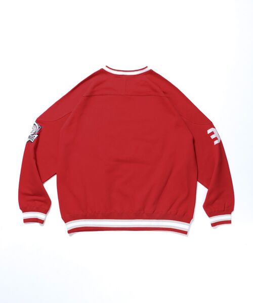 BEN DAVIS(ベンデイビス)の「【BEN DAVIS(ベンデイビス)】NUMBERED HOCKEY JERSEY V/N / Vネック 裏毛 ゲームシャツ 刺繍 シャツ(スウェット・メンズ・オフホワイト/レッド/ネイビー/ブラック・MEDIUM/X-LARGE/LARGE)」の22枚目の写真