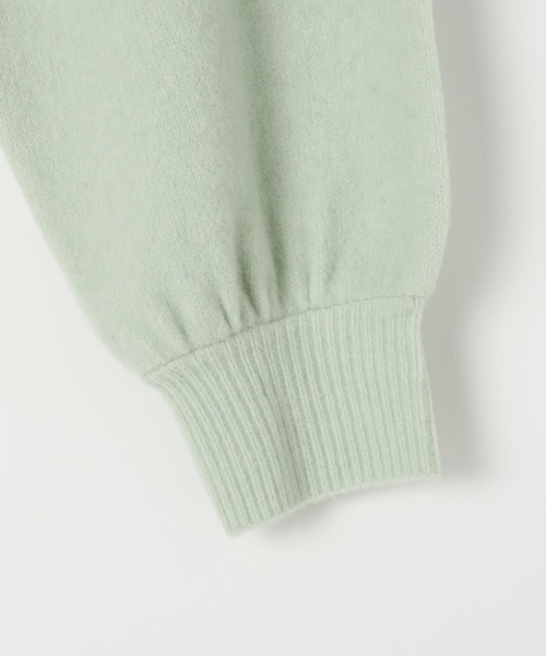 LEPSIM(レプシィム)の「5ゲージアンゴラMIXクループルオーバー 130137(ニット/セーター・レディース・チャコールグレー/杢グレー/ライトグリーン/レッド/オレンジ・FREE)」の8枚目の写真