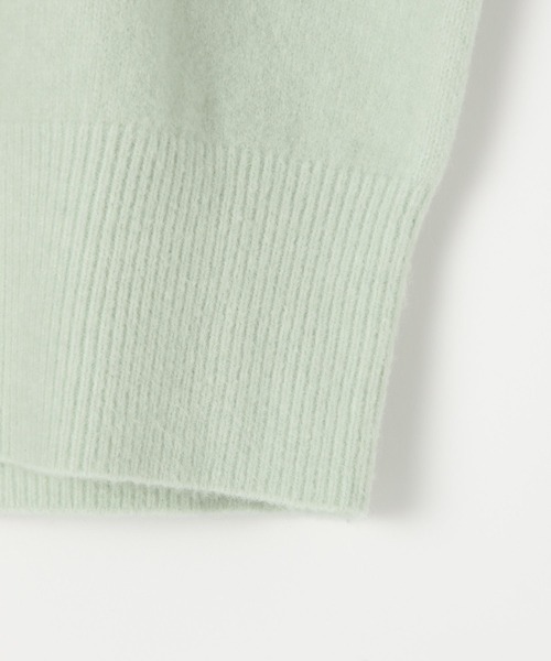 LEPSIM(レプシィム)の「5ゲージアンゴラMIXクループルオーバー 130137(ニット/セーター・レディース・チャコールグレー/杢グレー/ライトグリーン/レッド/オレンジ・FREE)」の9枚目の写真