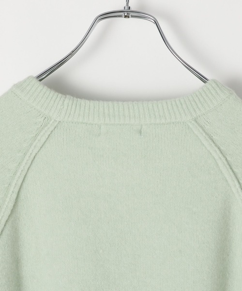 LEPSIM(レプシィム)の「5ゲージアンゴラMIXクループルオーバー 130137(ニット/セーター・レディース・チャコールグレー/杢グレー/ライトグリーン/レッド/オレンジ・FREE)」の10枚目の写真