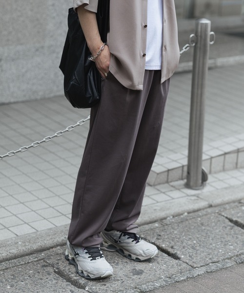 ATTACHMENT（アタッチメント）の「コットン ダブルフェイス ラウンジトラウザーズ / COTTON DOUBLE FACE LOUNGE TROUSERS（スウェットパンツ・メンズ・ブラック/ライトブラウン/グレー/ダークグレー・1/3/2）」の4枚目の写真