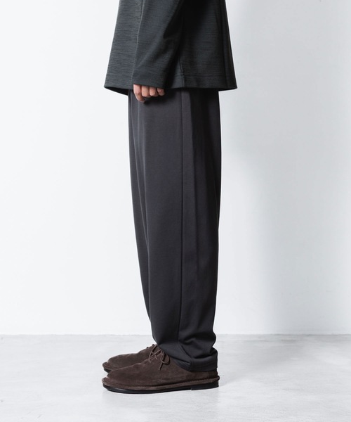 ATTACHMENT（アタッチメント）の「コットン ダブルフェイス ラウンジトラウザーズ / COTTON DOUBLE FACE LOUNGE TROUSERS（スウェットパンツ・メンズ・ブラック/ライトブラウン/グレー/ダークグレー・1/3/2）」の9枚目の写真