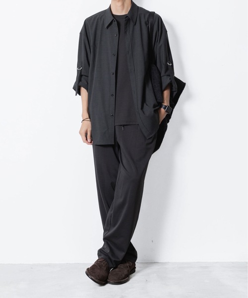 ATTACHMENT（アタッチメント）の「コットン ダブルフェイス ラウンジトラウザーズ / COTTON DOUBLE FACE LOUNGE TROUSERS（スウェットパンツ・メンズ・ブラック/ライトブラウン/グレー/ダークグレー・1/3/2）」の16枚目の写真