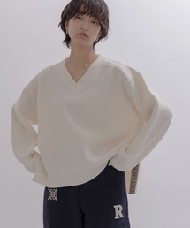 Eimee Law | ワッフル編みサイドロゴテープニット(ニット/セーター)