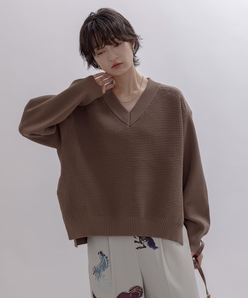 Daydream デイドリーム ウールワッフルニット L OVY L.L.Bean tシャツ ワッフル・ニット・ヘンリー 米国フィット・プチ