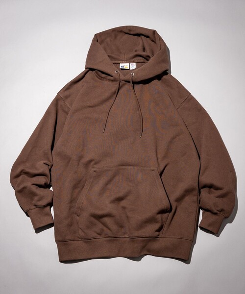 FREAK'S STORE(フリークスストア)の「FREAK’S STORE/フリークスストア HEAVY WEIGHT HOODIE 15oz /ヘビーウェイトフーディー 15オンス/パーカー/リラックスフィット/USAコットン(パーカー・メンズ・ブラック/グレー/ライトグレー/ブラウン/マスタード・SMALL/MEDIUM/LARGE)」の18枚目の写真