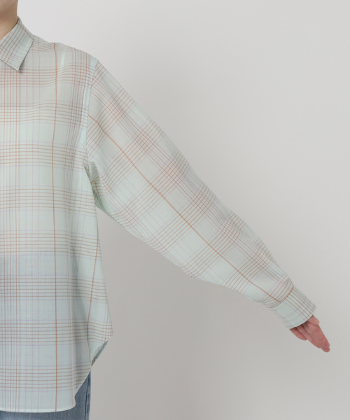 IENA LA BOUCLE 2024AW プレイドシアーウールシャツ IENA LA BOUCLE（イエナラブークル）の「IENA LA BOUCLE
