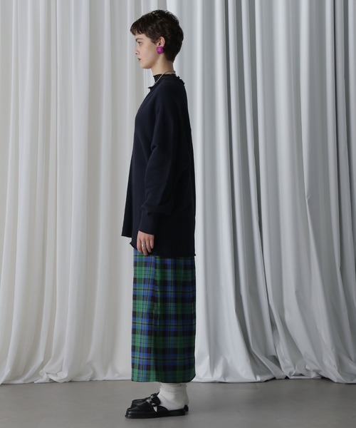 CREOLME(クレオルム)の「(CREOLME)キーネックオーバースウェット(スウェット・レディース・ネイビー/イエロー/ベージュ・FREE)」の15枚目の写真