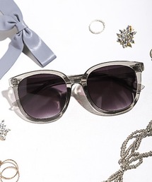 LUXSTYLE | UVカットビッグウェリントンサングラス レディース ユニセックス(サングラス)