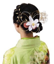 gargle（ガーグル）の「gargle ガーグル：花と水引き　ヘアピン　セットUピン（ヘアピン）」