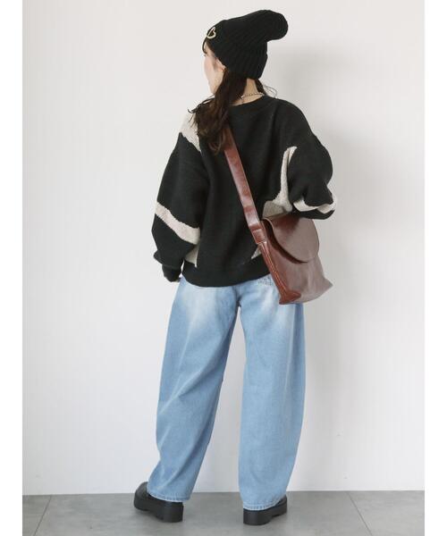 ehka sopo(エヘカソポ)の「ジャカードVネックカーディガン(カーディガン/ボレロ・レディース・ピンク/ブラック/キナリ・F)」の17枚目の写真