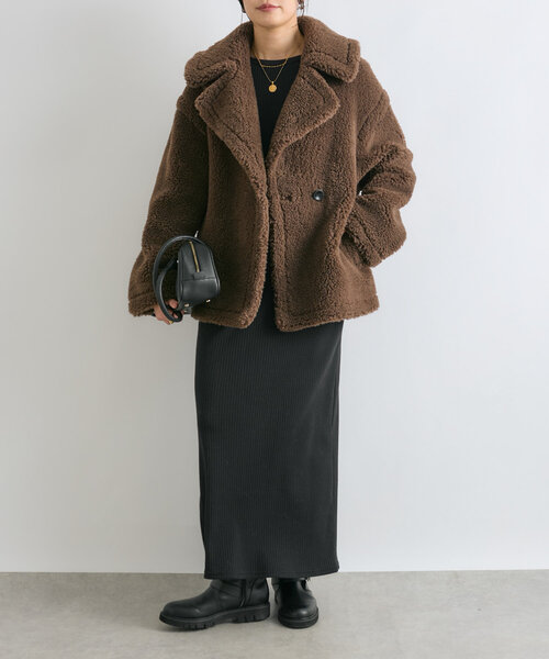 RIVE DROITE（リヴドロワ）の「フラッフィーボアショートコート