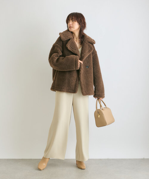 RIVE DROITE（リヴドロワ）の「フラッフィーボアショートコート