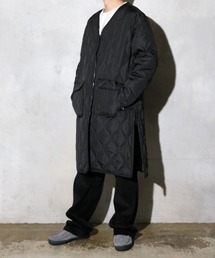 TAION / タイオン MILITARY V NECK ZIP DOWN COAT (TAION-101ZML-1LONG) ミリタリーライン Vネック ロングダウン ダウンコート