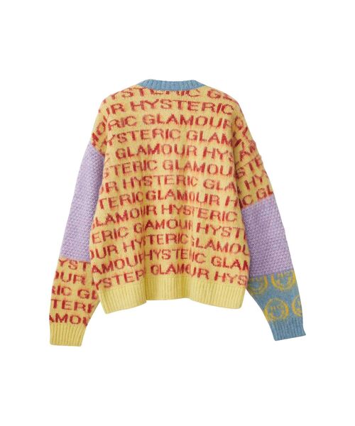 HYSTERIC GLAMOUR TYPE LOGO SCRATCH ジャガード HYSTERIC GLAMOUR（ヒステリックグラマー）の「HYS SCRATCHジャ