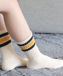 Healthknit（ヘルスニット）の「Healthknit/ヘルスニット シンカーWHITE無地 シンカークラシック無地 配色３本ライン クラシック３本ライン 靴下 2026新作　再入荷（ソックス/靴下）」