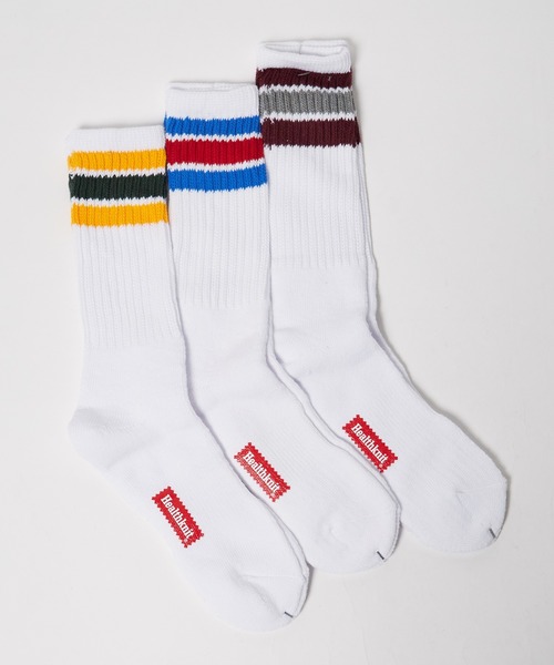 Healthknit（ヘルスニット）の「Healthknit/ヘルスニット シンカーWHITE無地 シンカークラシック無地 配色３本ライン クラシック３本ライン 靴下 2026新作　再入荷（ソックス/靴下・メンズ・ホワイト系/ベージュ系/ホワイト/ベージュ・25-27CM/23-25cm）」の20枚目の写真