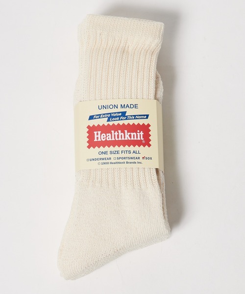 Healthknit（ヘルスニット）の「Healthknit/ヘルスニット シンカーWHITE無地 シンカークラシック無地 配色３本ライン クラシック３本ライン 靴下 2026新作　再入荷（ソックス/靴下・メンズ・ホワイト系/ベージュ系/ホワイト/ベージュ・25-27CM/23-25cm）」の13枚目の写真