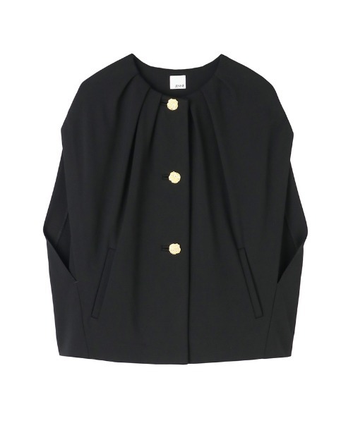 JENNE(ジェンヌ)の「リラックスカットソーポンチョ(ポンチョ・レディース・ブラック/ホワイト・SMALL/MEDIUM/LARGE)」の10枚目の写真
