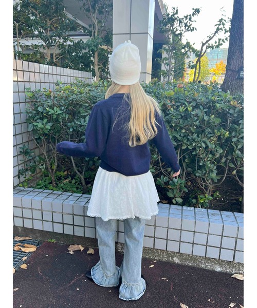 WC（ダブル シー）の「コットンレースフリルスカート（スカート・レディース・レッド/ホワイト・FREE）」の6枚目の写真