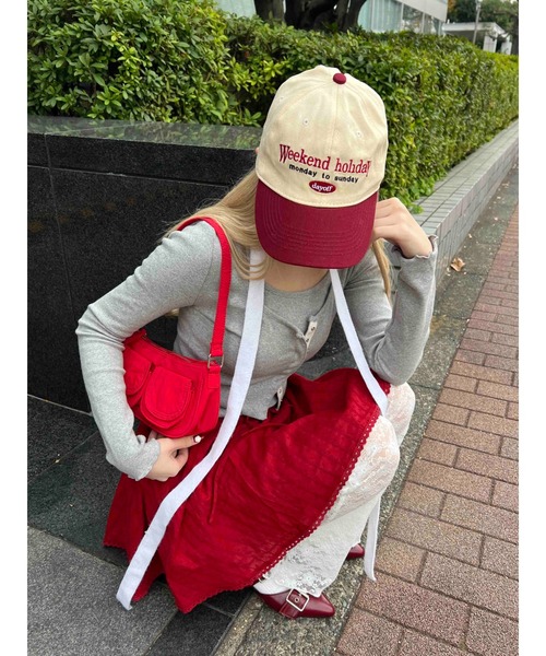 WC（ダブル シー）の「コットンレースフリルスカート（スカート・レディース・レッド/ホワイト・FREE）」の21枚目の写真