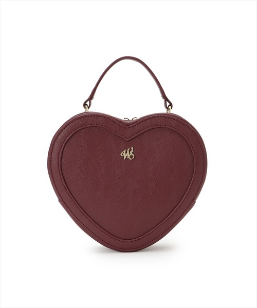 WILLSELECTION（ウィルセレクション）の「2WAYハートショルダーバッグ（ショルダーバッグ・レディース・ボルドー/ブラック・FREE）」の2枚目の写真