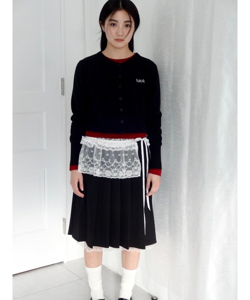 FEKETE(フェケテ)の「fekete CARDIGAN / feketeロゴカーディガン(カーディガン/ボレロ・レディース・ブラック/グレー/レッド・FREE)」の12枚目の写真