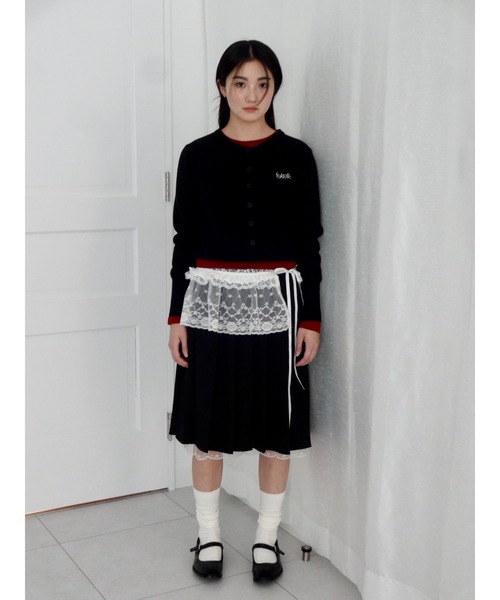 FEKETE(フェケテ)の「fekete CARDIGAN / feketeロゴカーディガン(カーディガン/ボレロ・レディース・ブラック/グレー/レッド・FREE)」の13枚目の写真