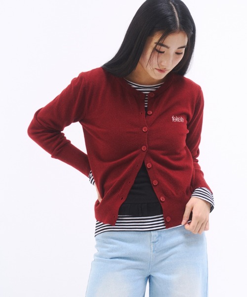 FEKETE(フェケテ)の「fekete CARDIGAN / feketeロゴカーディガン(カーディガン/ボレロ・レディース・ブラック/グレー/レッド・FREE)」の8枚目の写真