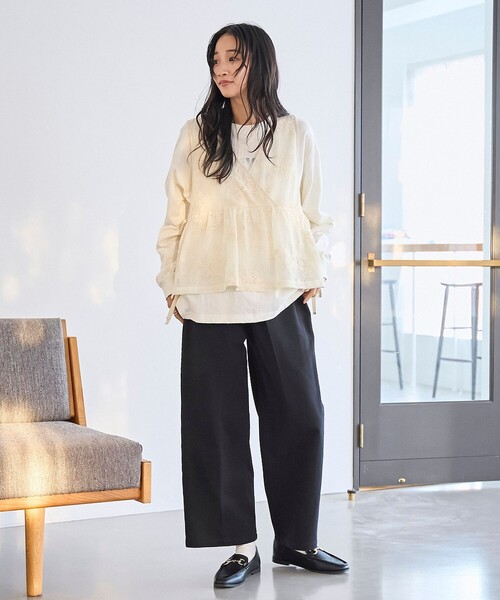 coen(コーエン)の「メッシュレース2WAYベスト(ベスト・レディース・ナチュラル/ブラック・FREE)」の12枚目の写真