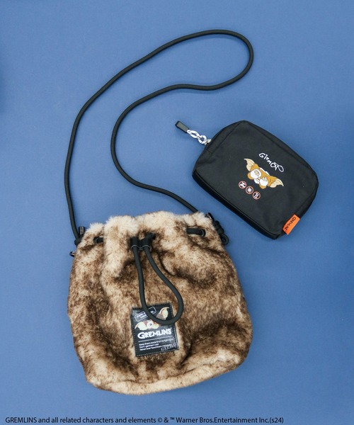 ACCOMMODE（アコモデ）の「グレムリン/ファー巾着ショルダー（ショルダーバッグ・レディース・ブラウン/ダークグレー/その他1・FREE）」の21枚目の写真