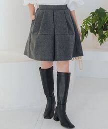 Petitle | [ 低身長向けサイズ ] フェイクウールキュロット(スカート)