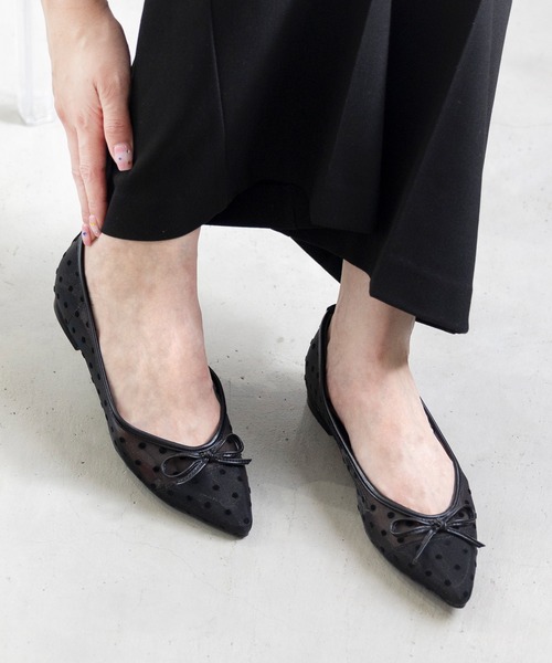 attagirl(アタガール)の「ポインテッドトゥリボンフラットシューズ(パンプス・レディース・ブラック/シルバー/シルバー系その他/ブラック系その他/ブラック系その他2/レオパード/ガンメタ/ホワイト系その他3/ブラック系その他3・22.0cm/22.5cm/23.0cm/23.5cm/24.0cm/24.5cm/25.0cm/25.5cm)」の22枚目の写真