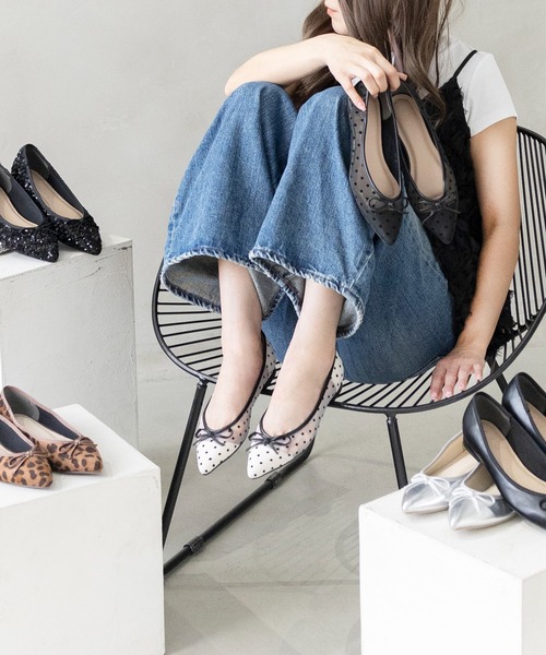 attagirl(アタガール)の「ポインテッドトゥリボンフラットシューズ(パンプス・レディース・ブラック/シルバー/シルバー系その他/ブラック系その他/ブラック系その他2/レオパード/ガンメタ/ホワイト系その他3/ブラック系その他3・22.0cm/22.5cm/23.0cm/23.5cm/24.0cm/24.5cm/25.0cm/25.5cm)」の20枚目の写真