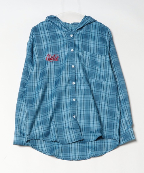 MGV（エムジーヴィー）の「ストリートシャツフーディ（シャツ/ブラウス・メンズ・ブルー/ホワイト・X-LARGE/LARGE/MEDIUM）」の6枚目の写真