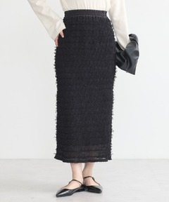 CLANE SHIRRING STRAIGHT SKIRT 18109-6092（スカート）｜CLANE