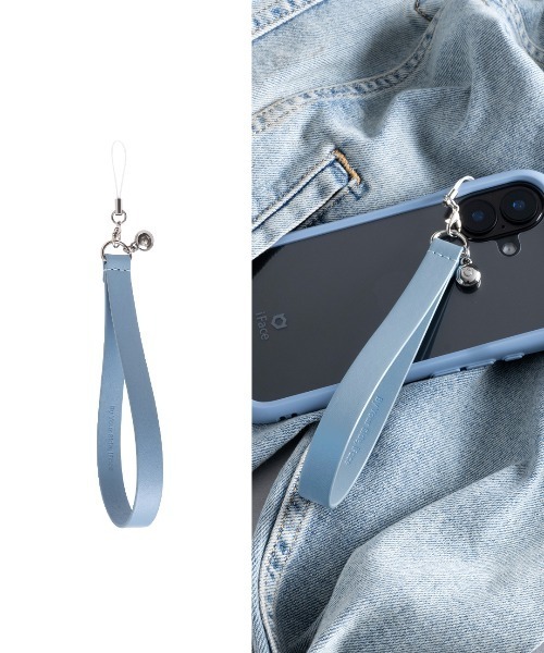 iFace(アイフェイス)の「iFace Phoneチャーム ストラップ ( PUレザー / 丸紐 )(キーホルダー・レディース・ピンク系その他2/ベージュ/ブルー系その他2/ブラック系その他2/サックスブルー/ブラック/パープル系その他2/ベージュ系その他2・FREE)」の5枚目の写真