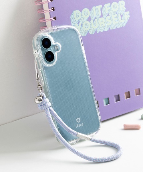 iFace(アイフェイス)の「iFace Phoneチャーム ストラップ ( PUレザー / 丸紐 )(キーホルダー・レディース・ピンク系その他2/ベージュ/ブルー系その他2/ブラック系その他2/サックスブルー/ブラック/パープル系その他2/ベージュ系その他2・FREE)」の9枚目の写真