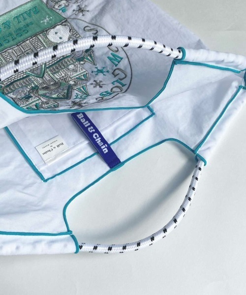 Ball&Chain（ボールアンドチェーン）の「[Ball&Chain]shopping bag-C.Snow Globe(M)（エコバッグ/サブバッグ・レディース・ホワイト・M）」の6枚目の写真