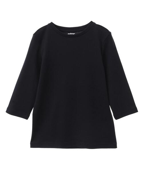 martinique(マルティニーク)の「《定番》フライス5分袖プルオーバー(Tシャツ/カットソー・レディース・ネイビー/ホワイト/クリーム/カーキ・FREE)」の1枚目の写真
