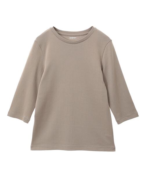 martinique(マルティニーク)の「《定番》フライス5分袖プルオーバー(Tシャツ/カットソー・レディース・ネイビー/ホワイト/クリーム/カーキ・FREE)」の8枚目の写真