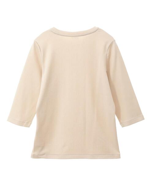 martinique(マルティニーク)の「《定番》フライス5分袖プルオーバー(Tシャツ/カットソー・レディース・ネイビー/ホワイト/クリーム/カーキ・FREE)」の9枚目の写真