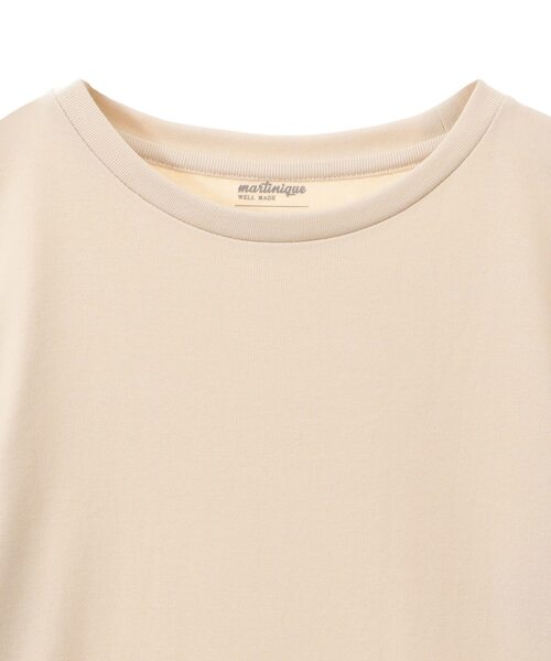martinique(マルティニーク)の「《定番》フライス5分袖プルオーバー(Tシャツ/カットソー・レディース・ネイビー/ホワイト/クリーム/カーキ・FREE)」の10枚目の写真